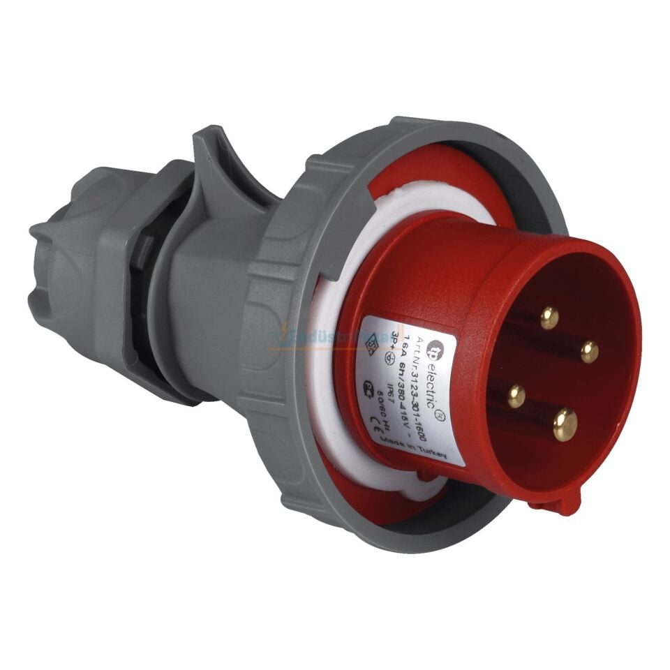 4*16A Düz Fiş 3123-301-1600 TP