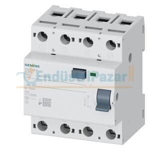 Kaçak Akım Koruma Rölesi, 4 Kutup, Tip A, 100A, 30mA, 400V 5SV3348-6 SİEMENS