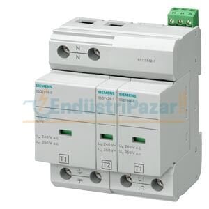 2 Kutuplu TT ve TN-S Sistemleri İçin, Enversör Kontaklı  Parafudr 5SD7442-1 SİEMENS