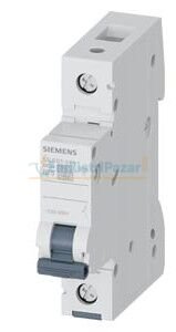1 Faz 25A B Tipi 6kA Otomatik Sigorta 5SL6125-6YA SİEMENS