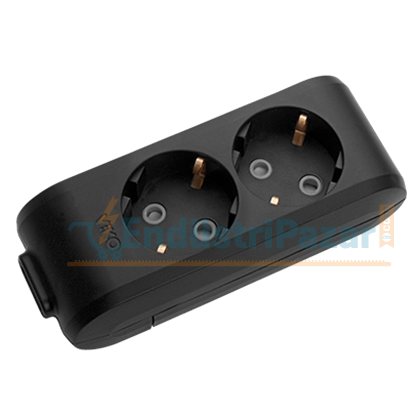 İkili Priz Topraklı Klemensli Çocuk Korumalı Multi-Let 90133200 VİKO