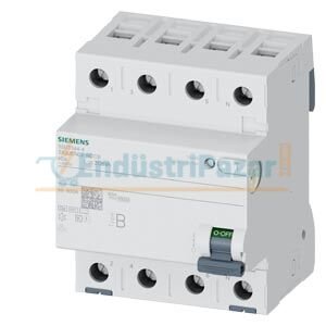 40A, 30mA, Trifaze, Tip B, K, SIQUENCE Serisi Kaçak Akım Koruma Rölesi 5SV3344-4 SİEMENS
