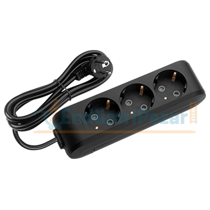 Üçlü Priz Topraklı Çocuk Korumalı 2 Metre Kablolu Multi-Let 90133302 VİKO