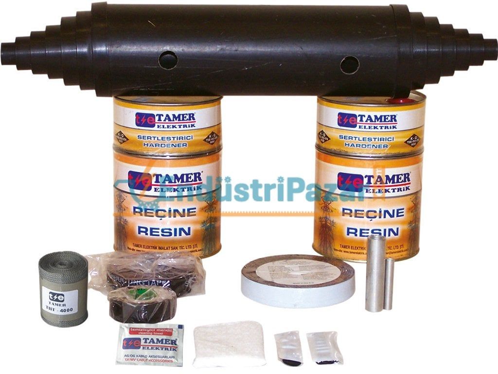 1*300+25 KESİTLİ BAKIR İLETKENLER İÇİN REÇİNELİ KABLO EK MUFU 3,5-6kV E6 1300 TAMER
