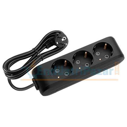 Üçlü Priz Topraklı Çocuk Korumalı 5 Metre Kablolu Multi-Let 90133305 VİKO