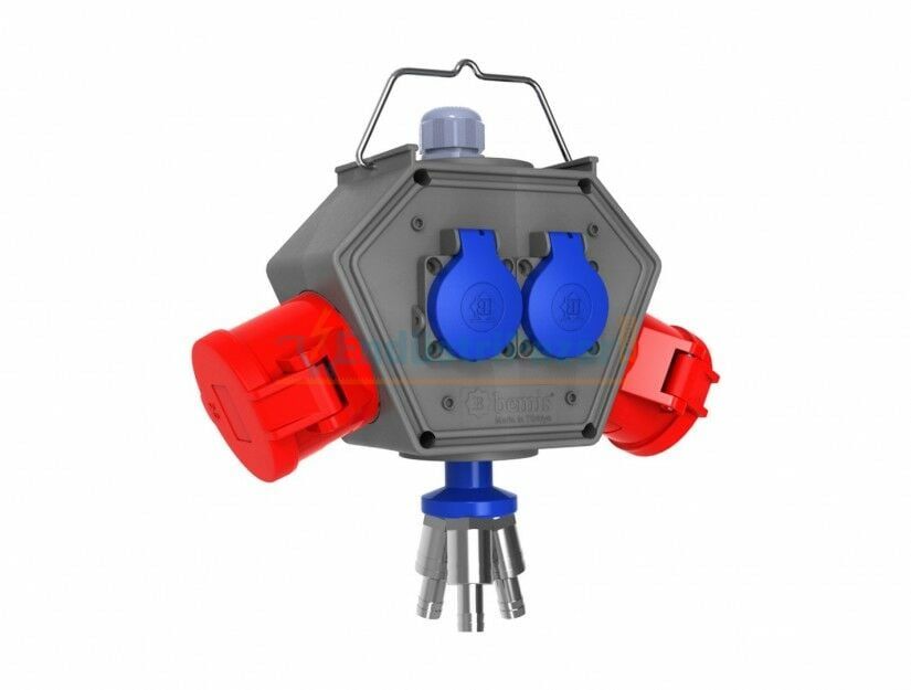 CEE Norm 2 Adet 4*32A + 2 Adet 1*16A + 3 Hava Çıkışlı Box IP44 BX1-0660-2113 BEMİS