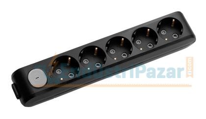 Beşli Priz Anahtarlı Topraklı Klemensli Çocuk Korumalı Multi-Let 90137500 VİKO