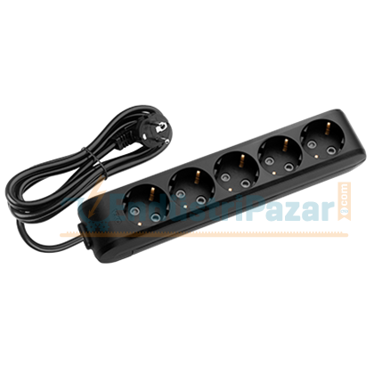 Beşli Priz Topraklı Çocuk Korumalı 3 Metre Kablolu Multi-Let 90133503 VİKO