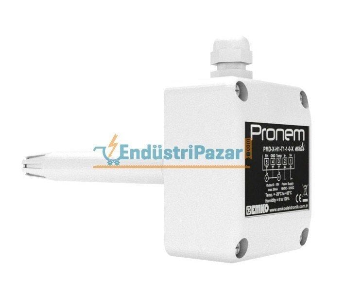 PMD-D-H0/T0.1.0.2 Kanal Tipi Analog 4-20mA 16...32Vdc 159mm Dalma Boyu Nem + Sıcaklık Sensörü PRONEM MİDİ EMKO