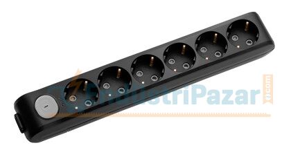 Altılı Priz Anahtarlı Topraklı Klemensli Çocuk Korumalı Multi-Let 90137600 VİKO