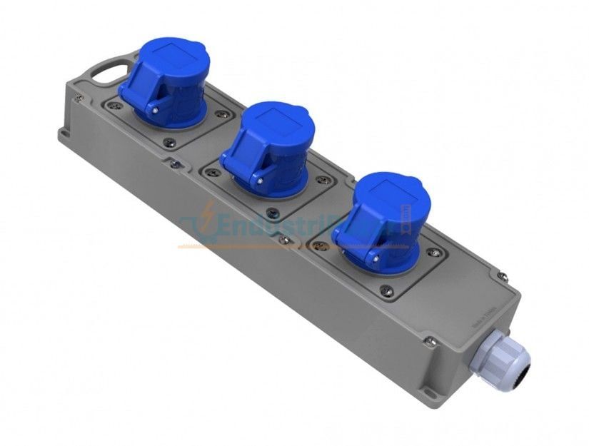 3 Adet 3*16A 220V Grup Priz Tribox IP44 BG4-1014-1414 BEMİS