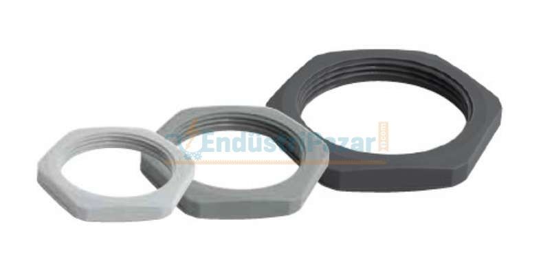 M16x1,5 RAL9005 16mm METRİK POLYAMİD SOMUN 1110137 ONKA-9015