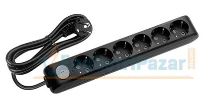 Altılı Priz Anahtarlı Topraklı Çocuk Korumalı 5 Metre Kablolu Multi-Let 90137605 VİKO