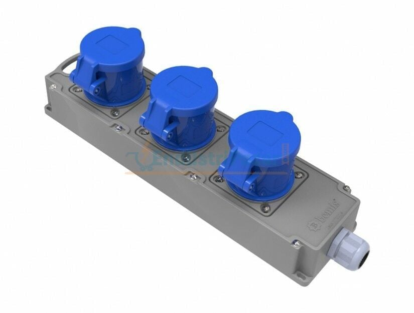 3 Adet 3*32A 220V Tribox IP44 BG4-1017-1717 BEMİS