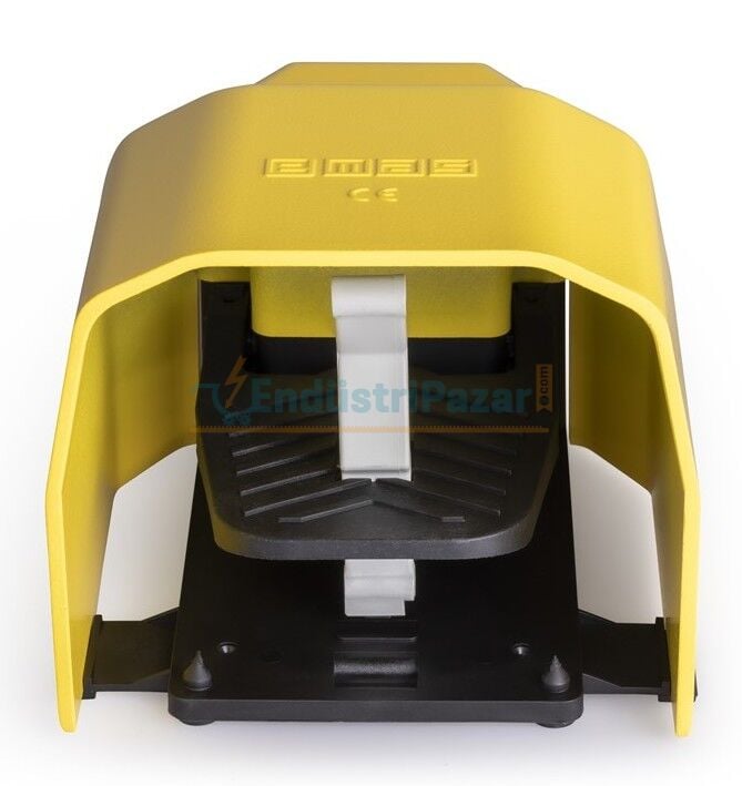 Metal Korumalı 1NO+1NC Tekli Sarı Plastik Pedal PDKS11BX10 EMAS