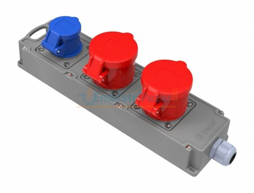 2 Adet 5*32A 380V + 1 Adet 3*16A 220V Tribox IP44 BG4-1019-1914 BEMİS