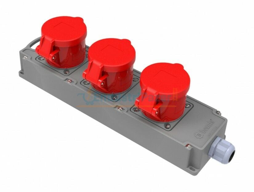 2 Adet 5*32A 380V + 1 Adet 5*16A 380V Tribox IP44 BG4-1019-1916 BEMİS