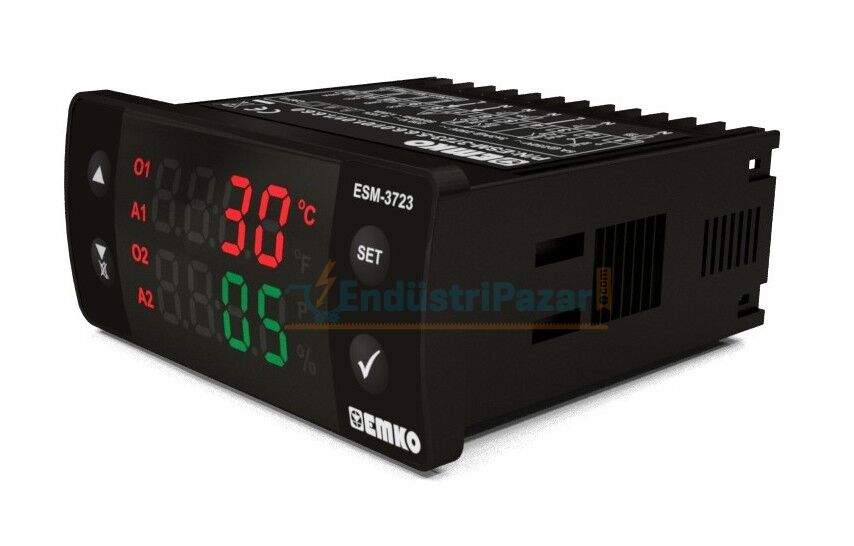 ESM-3723.5.6.6.0.1/01.01/2.6.6.0 Dijital Sıcaklık + Nem Kontrol Cihazı EMKO