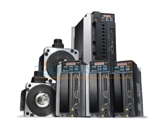 750W ASDA-B2 Serisi Frensiz Servo Motor ve Sürücü Seti (ASD-B2-0721-B + ECMA-C20807RS + ASDBCAPW0205 + ASDBCAEN0005) DELTA