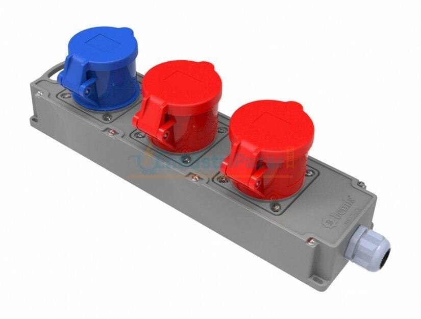2 Adet 5*32A 380V + 1 Adet 3*32A 220V Tribox IP44 BG4-1019-1917 BEMİS