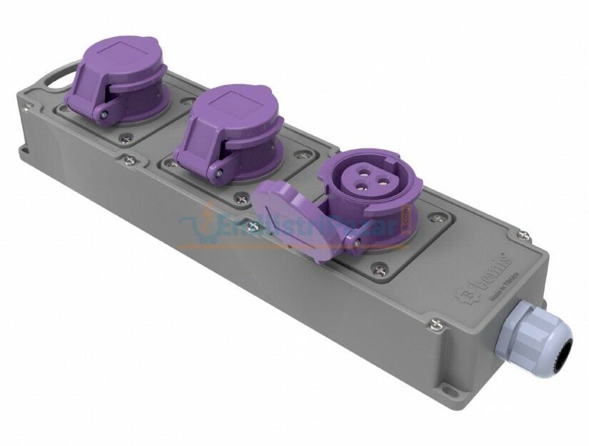 3 Adet 3*16A 24V Tribox IP44 BG4-101L-1L1L BEMİS