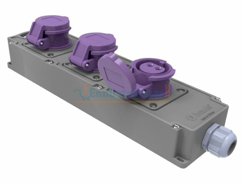 3 Adet 2*32A 24V Tribox IP44 BG4-101M-1M1M BEMİS