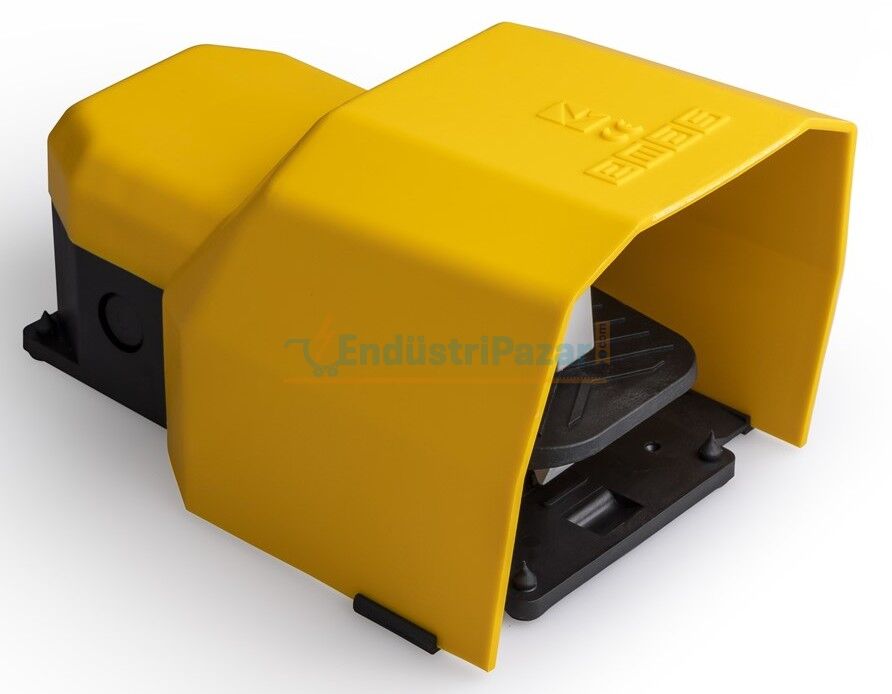 Plastik Korumalı 1NO+1NC Tekli Sarı Plastik Pedal PPKS11BX10 EMAS