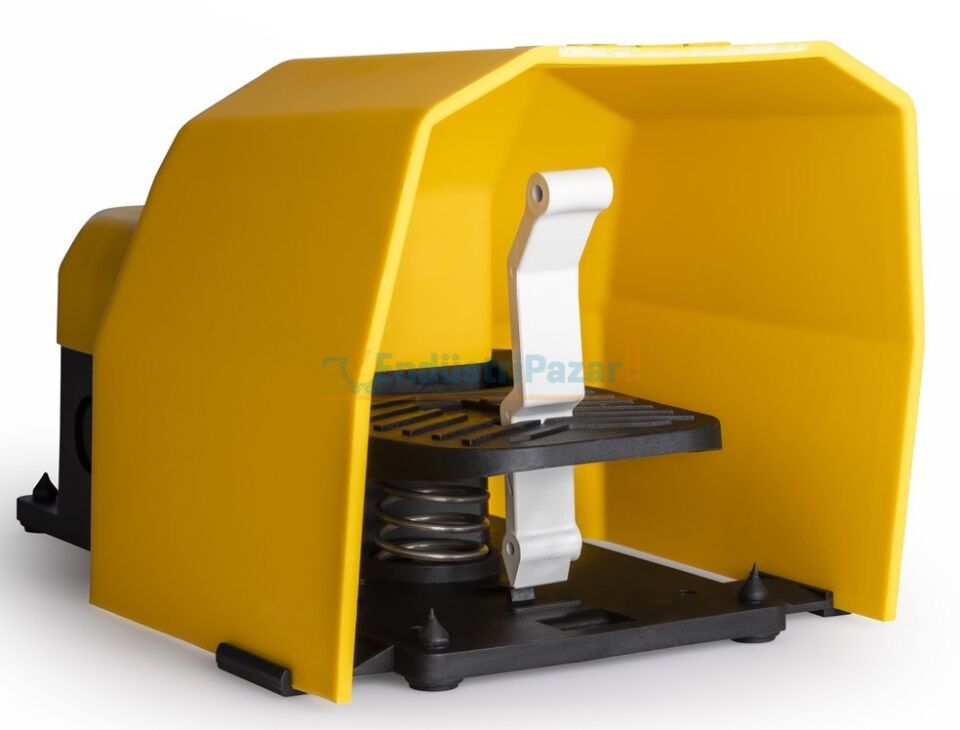 Plastik Korumalı 1NO+1NC Tekli Sarı Plastik Pedal PPKS11BX10 EMAS