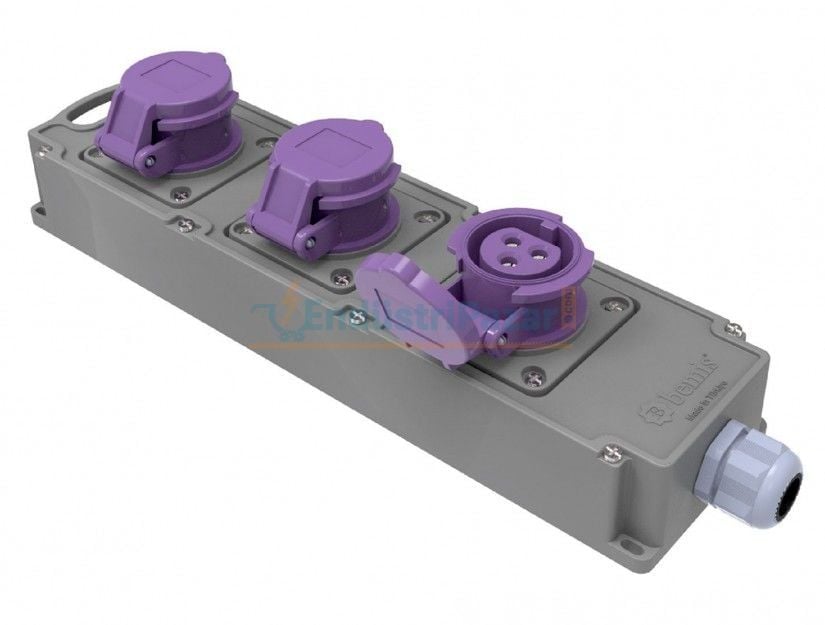 1 Adet 3*32A 24V + 2 Adet 3*16A 24V Tribox IP44 BG4-101N-1L1L BEMİS