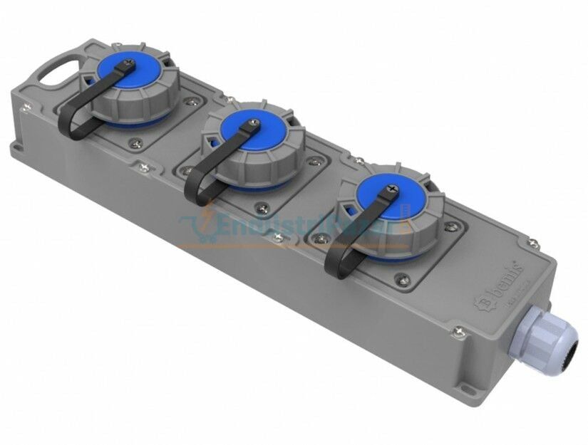 3 Adet 1*16A 220V Tribox IP67 BG6-1010-1010 BEMİS