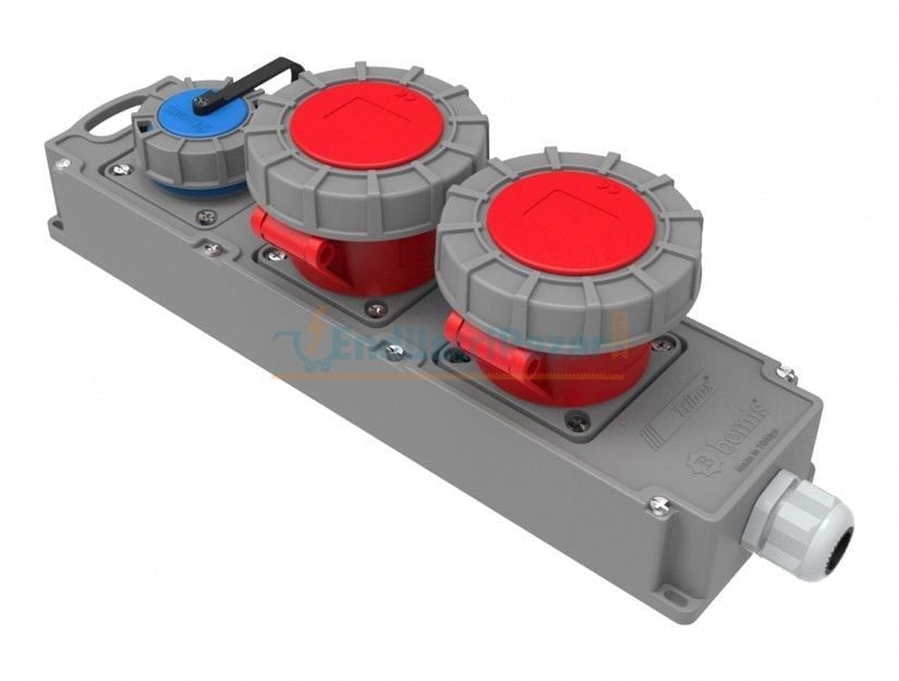 2 Adet 5*32A 380V + 1 Adet 1*16A 220V Tribox IP67 BG6-1019-1910 BEMİS