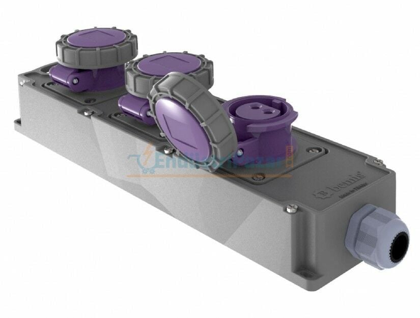 3 Adet 2*16A 24V Tribox IP67 BG6-101K-1K1K BEMİS