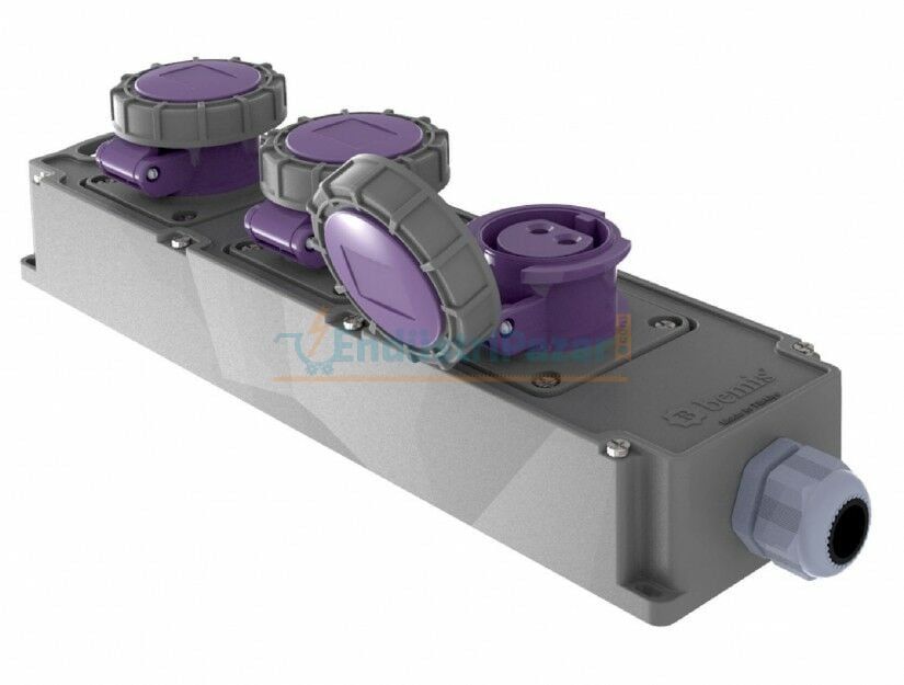 3 Adet 2*32A 24V Tribox IP67 BG6-101M-1M1M BEMİS
