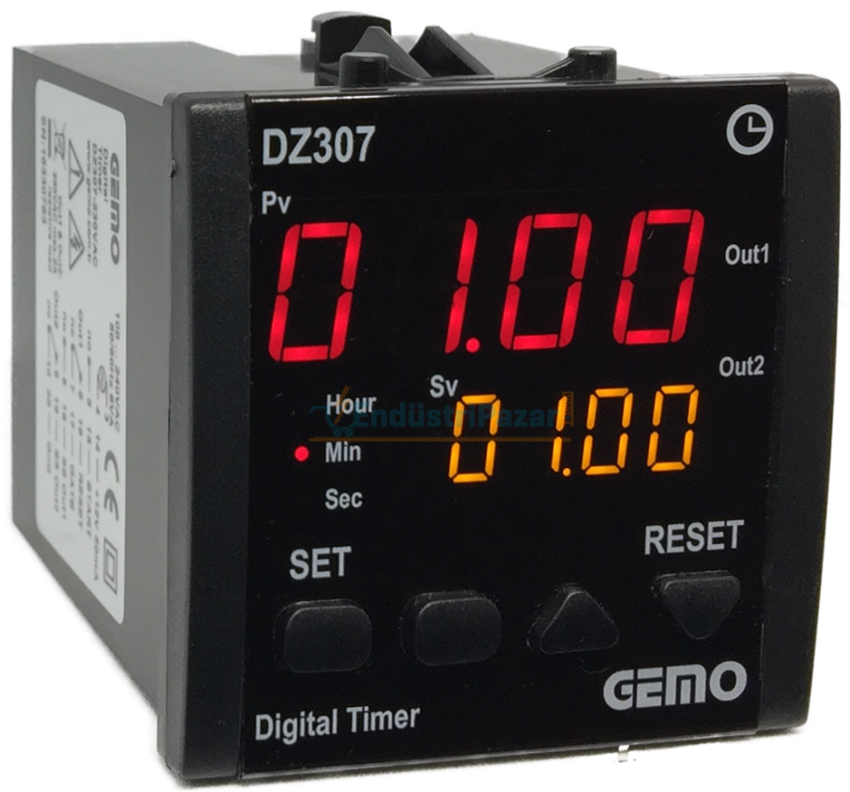 DZ307-230VAC Çok Fonksiyonlu Zaman Rölesi GEMO