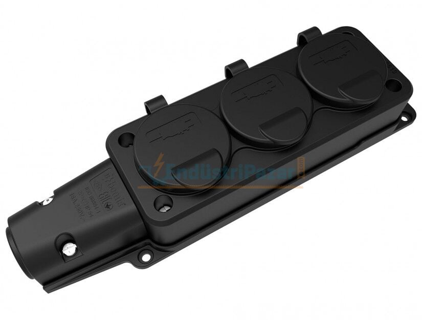 1*16A Üçlü Grup Priz Fransız Tipi IP54 BK1-1402-3623 BEMİS