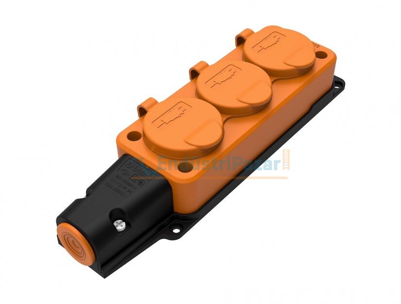 1*16A Üçlü Grup Priz Turuncu BV4-1402-3613 BEMİS