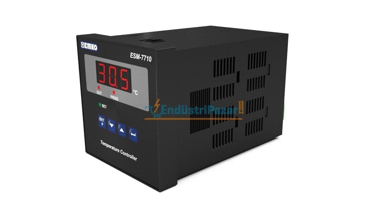 ESM-7710 TEK RÖLE ÇIKIŞLI TEK SETLİ ON-OFF SICAKLIK KONTROL CİHAZI 24Vac EMKO