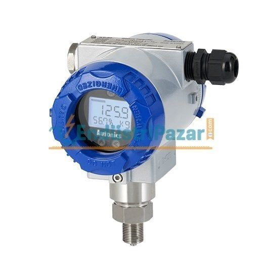 0-350 BAR PROGRAMLANABİLİR EX-PROOF (Ex d IIC T6 IP67) 4-20mA BASINÇ TRANSMİTTERİ KT-302H-S-09-1-0 -MONTAJ BRAKETLİ- AUTONİCS