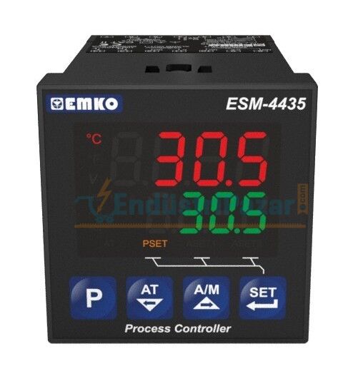 ESM-4435.9.20.0.1/01.01/0.0.0.0 Üniversal Girişli, Çift Setli PID Proses Kontrol Cihazı 48Vdc EMKO