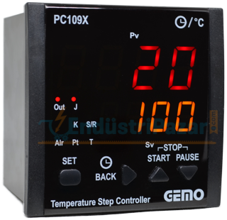 PC109X-24V-R ''Auto-tune PID'' Sıcaklık Adım Kontrol Cihazı GEMO