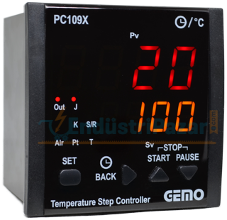 PC109X-24V-R ''Auto-tune PID'' Sıcaklık Adım Kontrol Cihazı GEMO