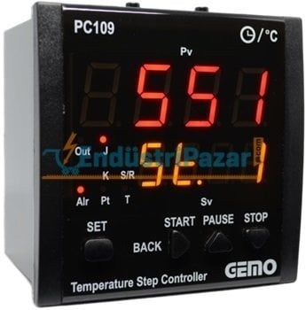 PC109-24V-R SICAKLIK PROFİL (ADIM) KONTROL CİHAZI GEMO