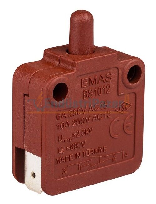 Ani Hareketli 1NO+1NC Buton Switch BS1012 EMAS