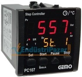 PC107-24V-R SICAKLIK PROFİL (ADIM) KONTROL CİHAZI GEMO