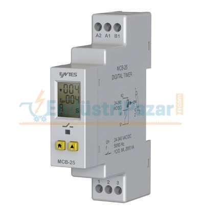 MCB-25 LCD Ekranlı Çok Fonsiyonlu Zaman Rölesi (0,1 Sn - 999 Saat) ENTES