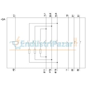 6 -16,7kVAR Kondansatör Kontaktörü 3RT2625-1AP05 SİEMENS
