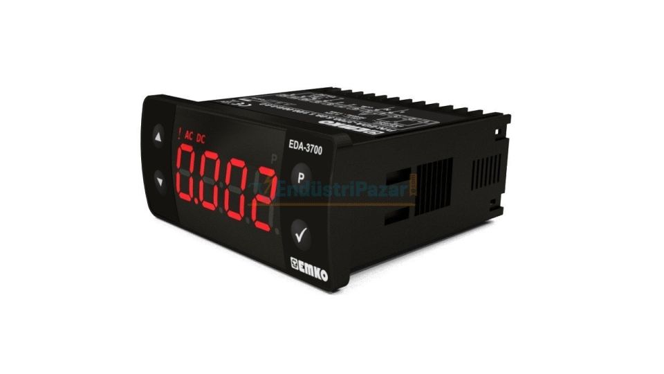EDA-3700 Dijital Ampermetre EMKO RS-485 (İzolasyonlu) ModBus RTU - 10...30Vdc - Çıkış Yok