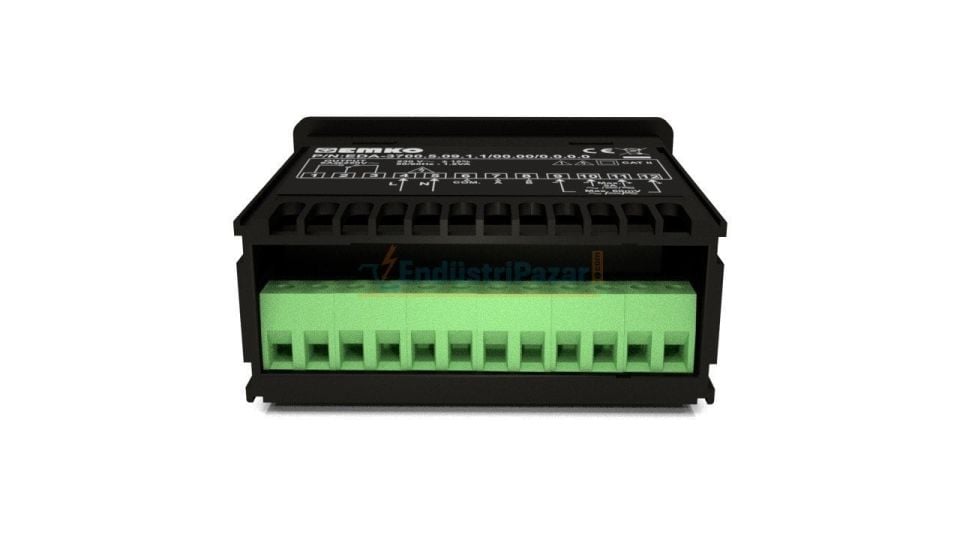 EDA-3700 Dijital Ampermetre EMKO RS-485 (İzolasyonlu) ModBus RTU - 24Vac (-%15, +%10) 50/60Hz - Röle Çıkışı (Max. Rezistif Yükte 16A@250V)