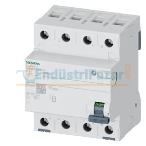 63A, 300mA, Trifaze, Tip B, K, SIQUENCE Serisi Kaçak Akım Koruma Rölesi 5SV3646-4 SİEMENS