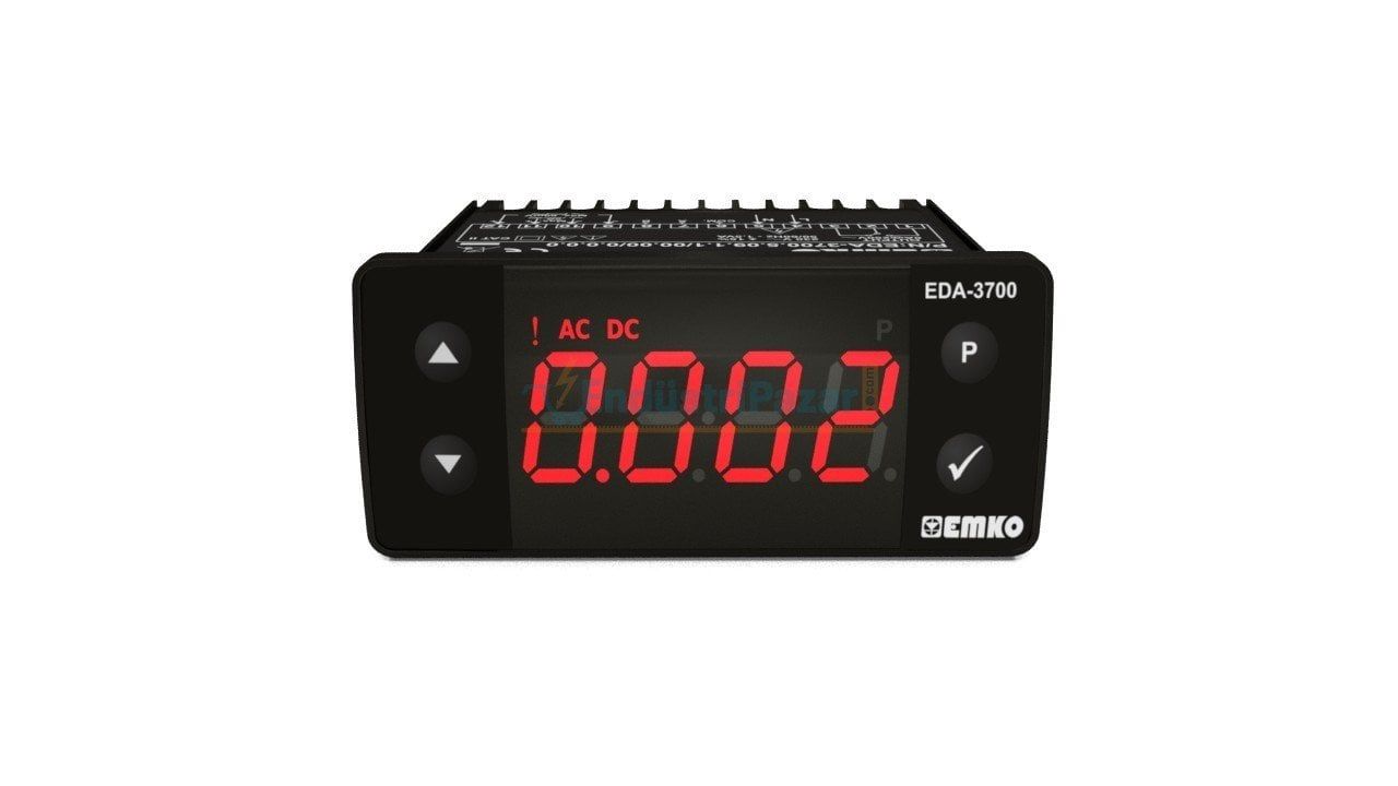 EDA-3700 Dijital Ampermetre EMKO Haberleşme Yok - 24Vac/Vdc (-%15, +%10) 50/60Hz - Çıkış Yok